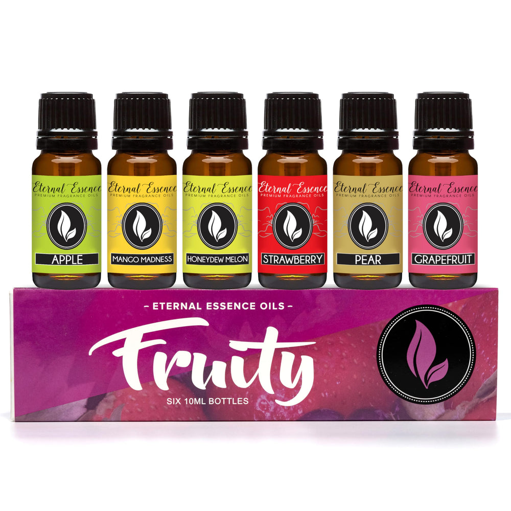 Eternal Essence Oils Apple fragrance oil bottle for DIY candles and air fresheners.