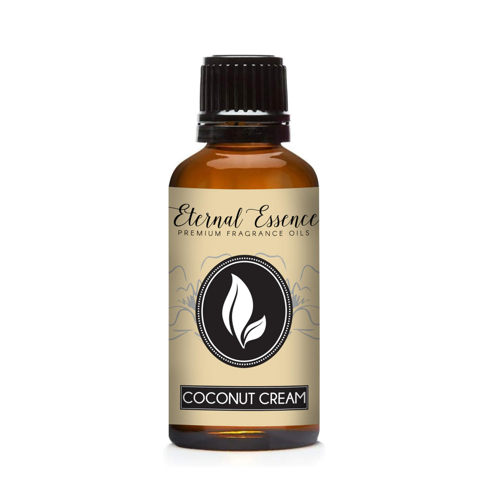 Eternal Essence Oils Coconut Cream bottle with tamper ring enables easy fragrance infusion