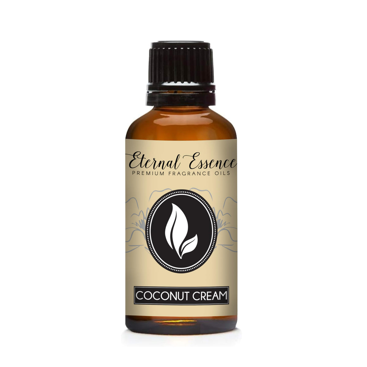 Eternal Essence Oils Coconut Cream bottle with tamper ring enables easy fragrance infusion