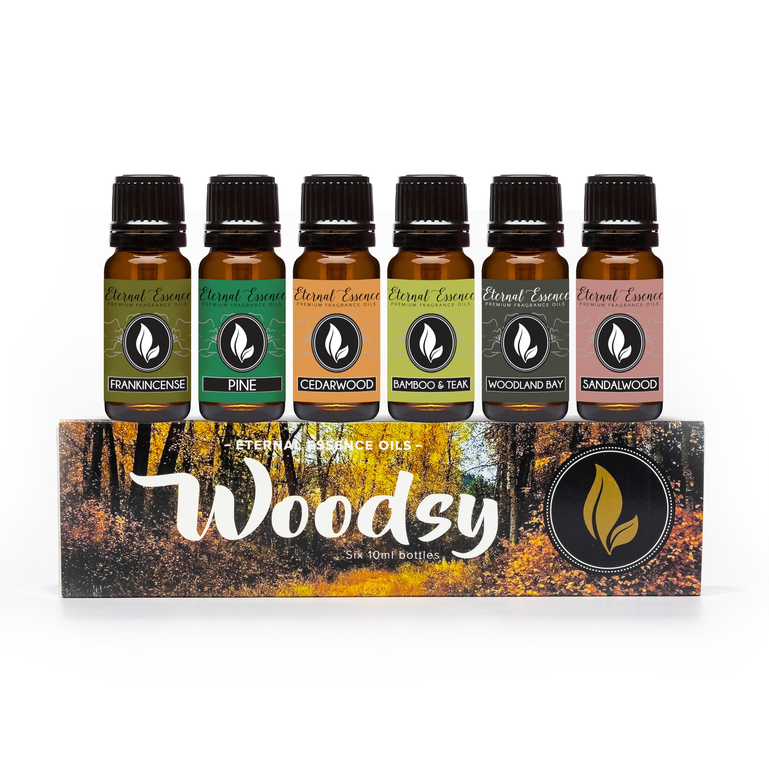 Eternal Essence Pine fragrance oil for candles and diffusers, woodsy aroma.