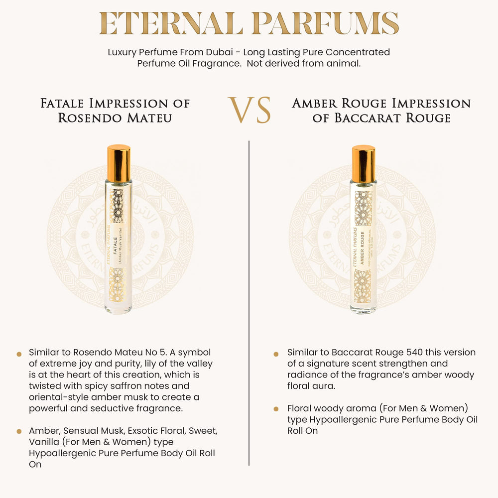 Eternal Parfums packaging sleeve, elegant and gift-ready presentation.