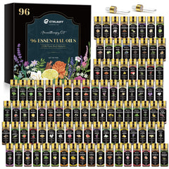 Ethlauff 96 essential oils box close-up for aromatherapy exploration and diffuser use