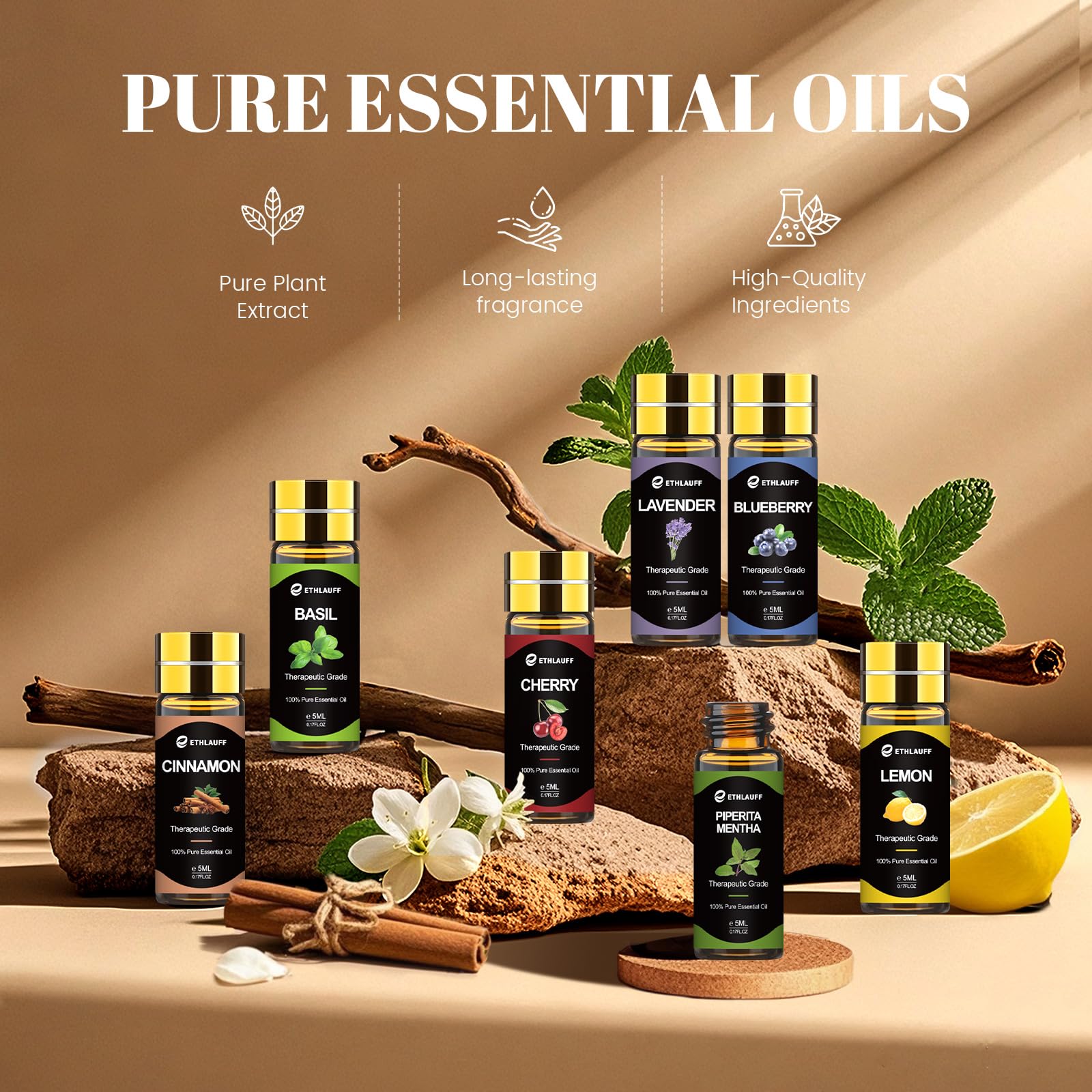 Ethlauff brown bottle protection, premium storage preserving fragrance