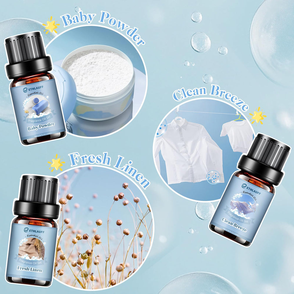 Ethlauff Clean Breeze fragrance oil for crisp diffuser scents.