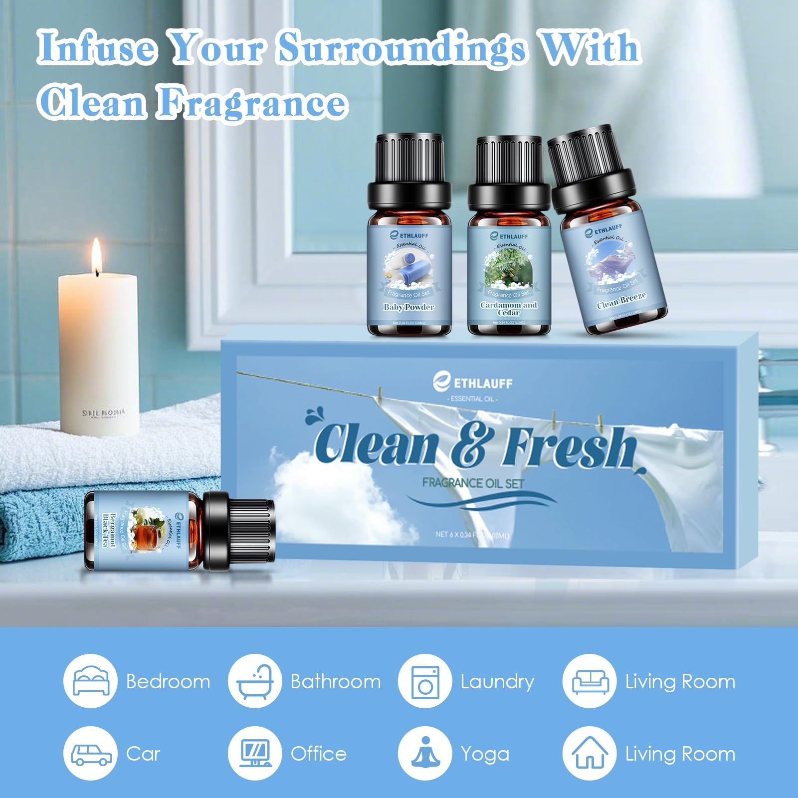 Ethlauff DIY soap and candle oil to customize crafts.