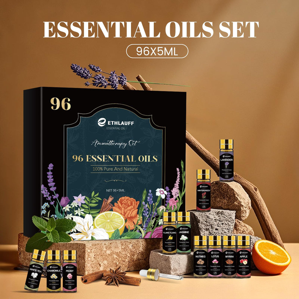 Ethlauff essential oils diffuser scene, showcasing versatile scents for home fragrance