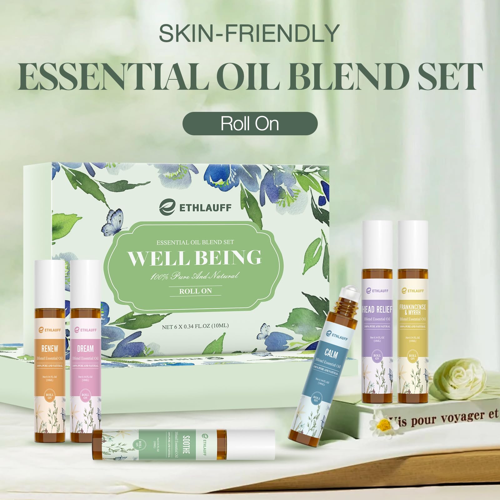 Ethlauff Frankincense-and-Myrrh roll-on for natural aroma and calm mood
