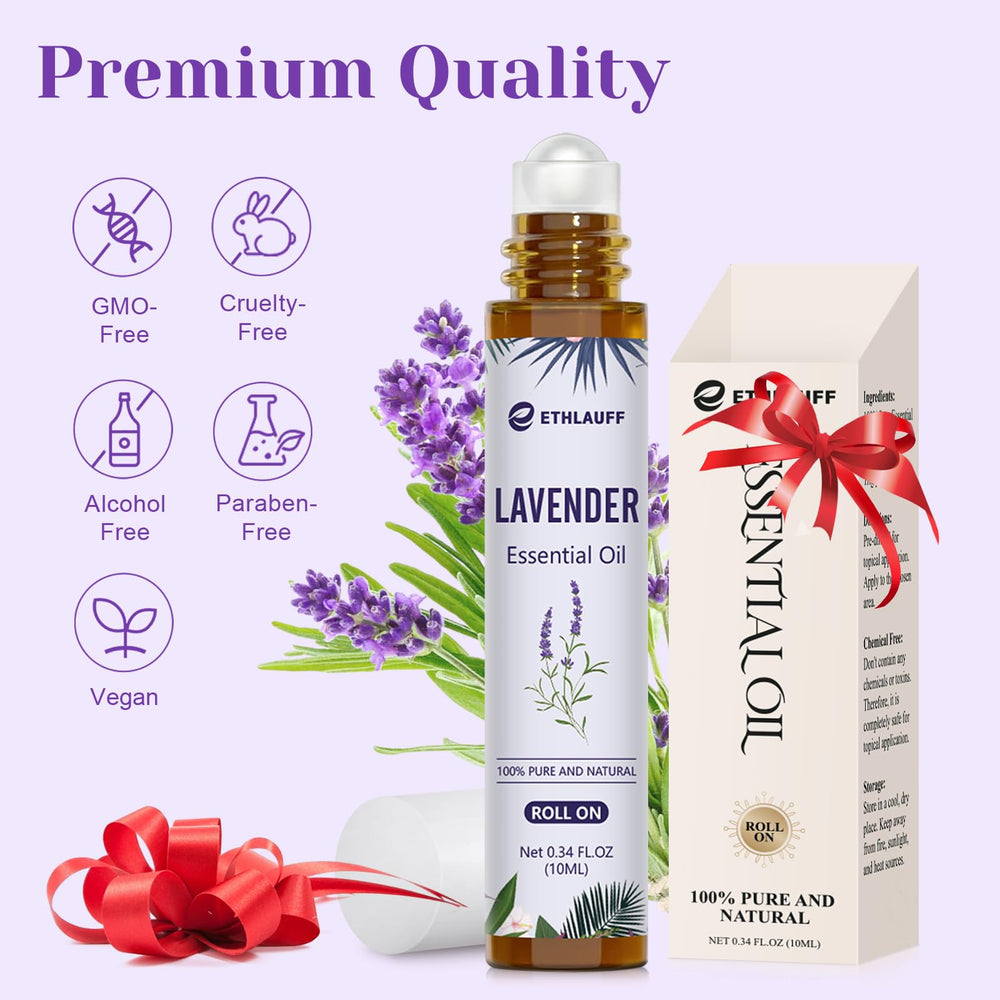 Ethlauff Rodillo de Lavanda, formato portable para bolso