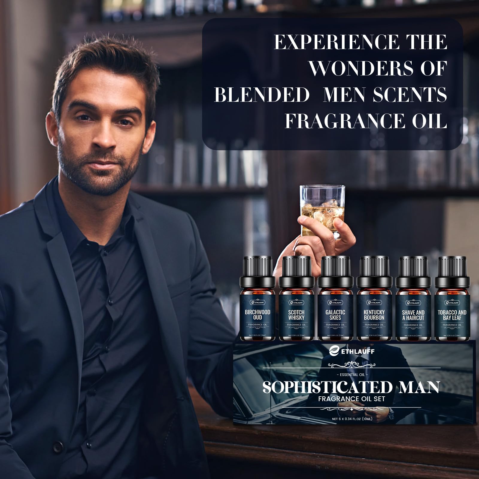 Ethlauff Men Essential Oils Set Galactic Skies Diffuser to elevate your space.