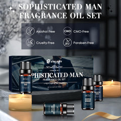 Ethlauff Men Essential Oils Set Kentucky Bourbon Diffuser for mood-enhancing rooms.