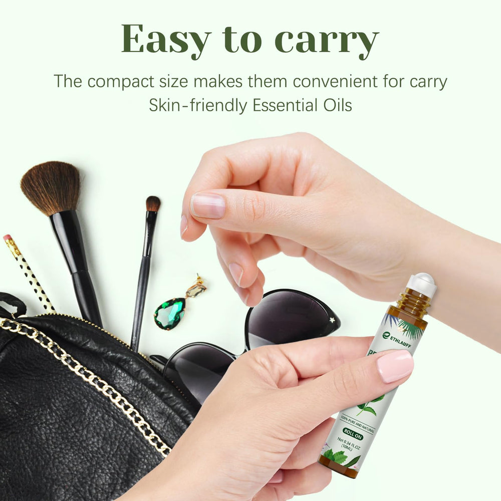 Ethlauff Roll-On Menta: formato portátil para llevar a cualquier lugar.