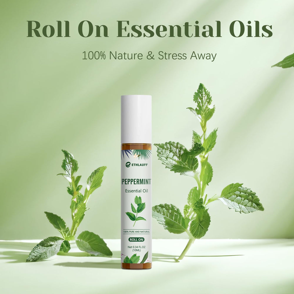 Ethlauff Roll-On Menta: aplicación en muñeca para uso rápido.