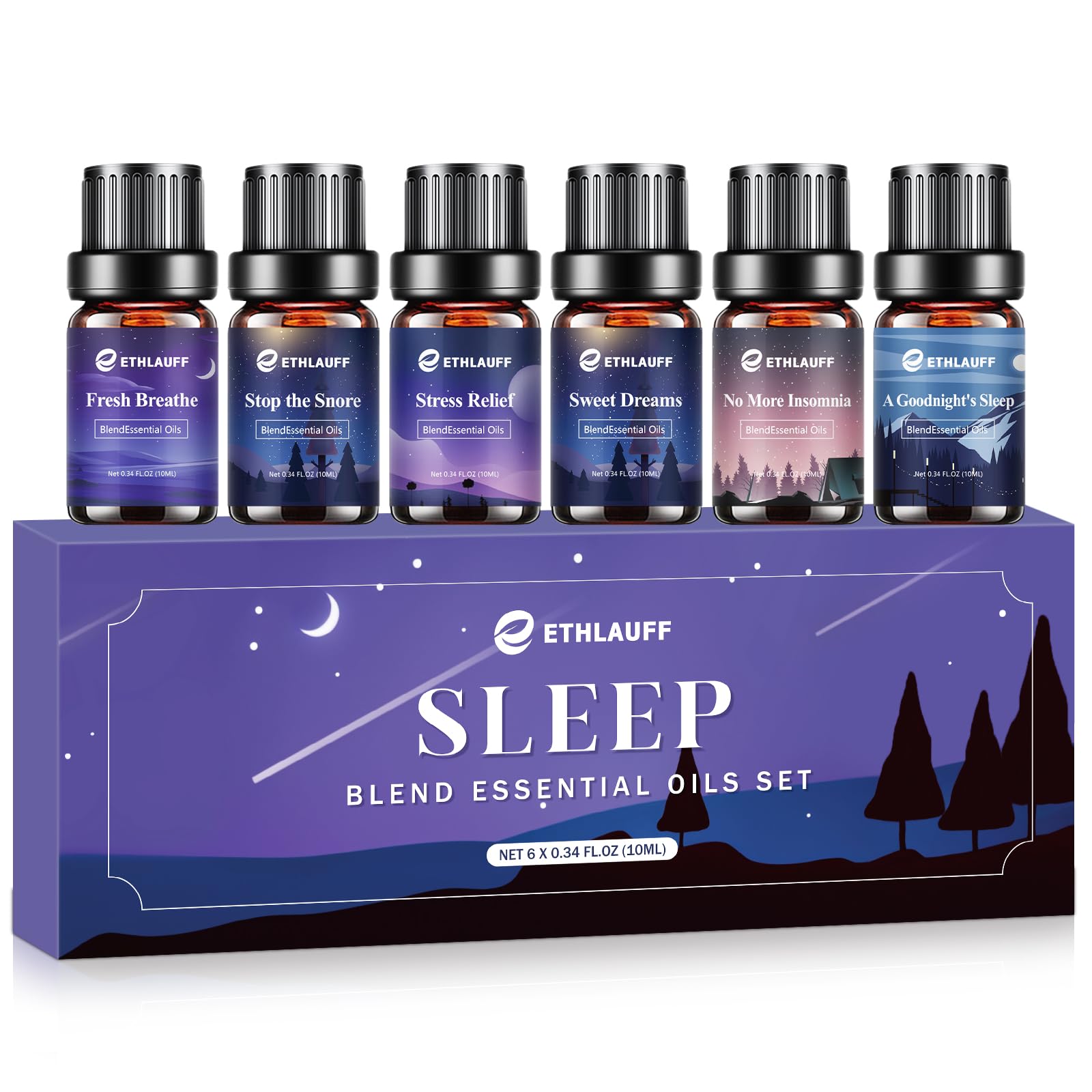 Ethlauff sleep essential oils for diffusers with calming ambiance