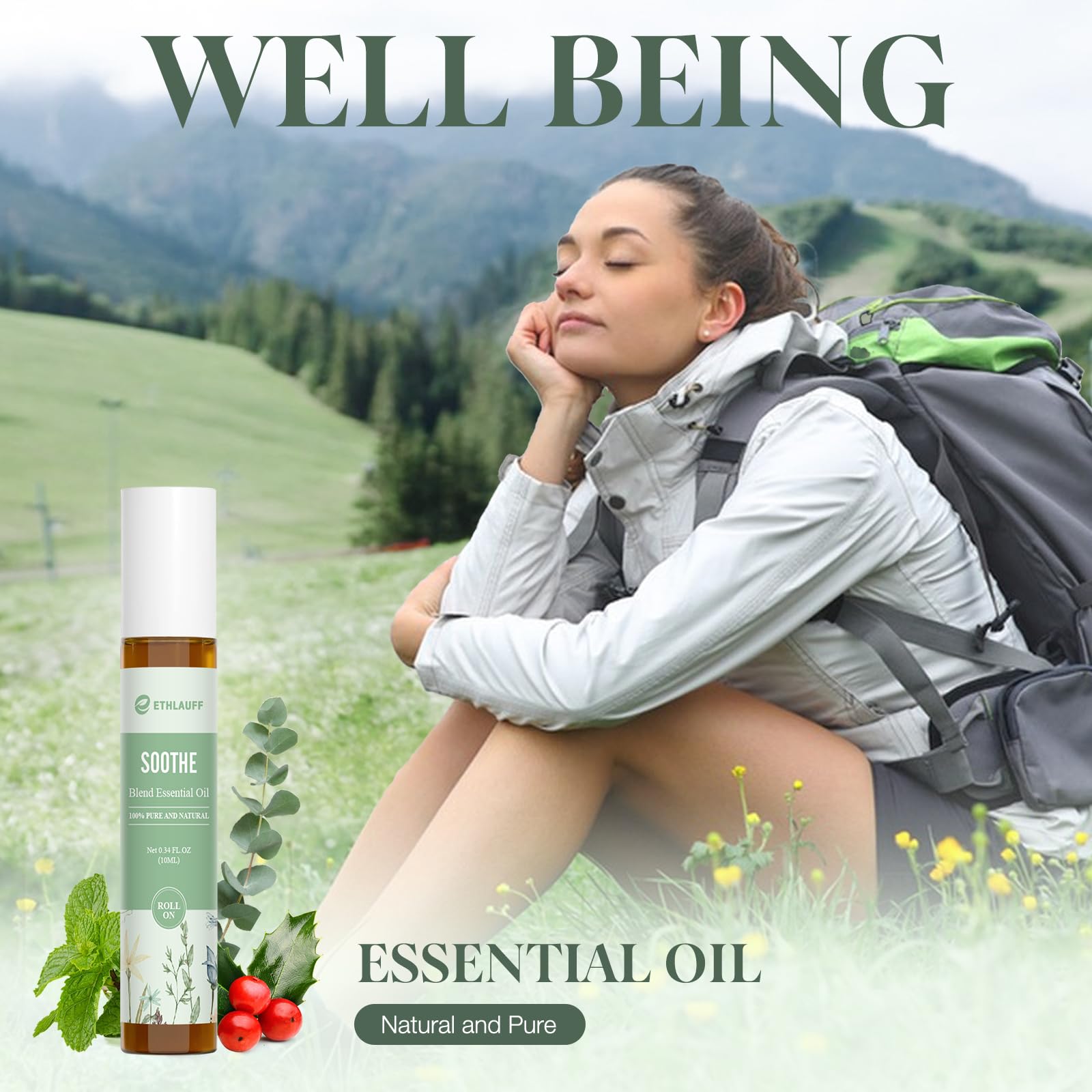 Ethlauff Soothe roll-on bottle for comforting balance