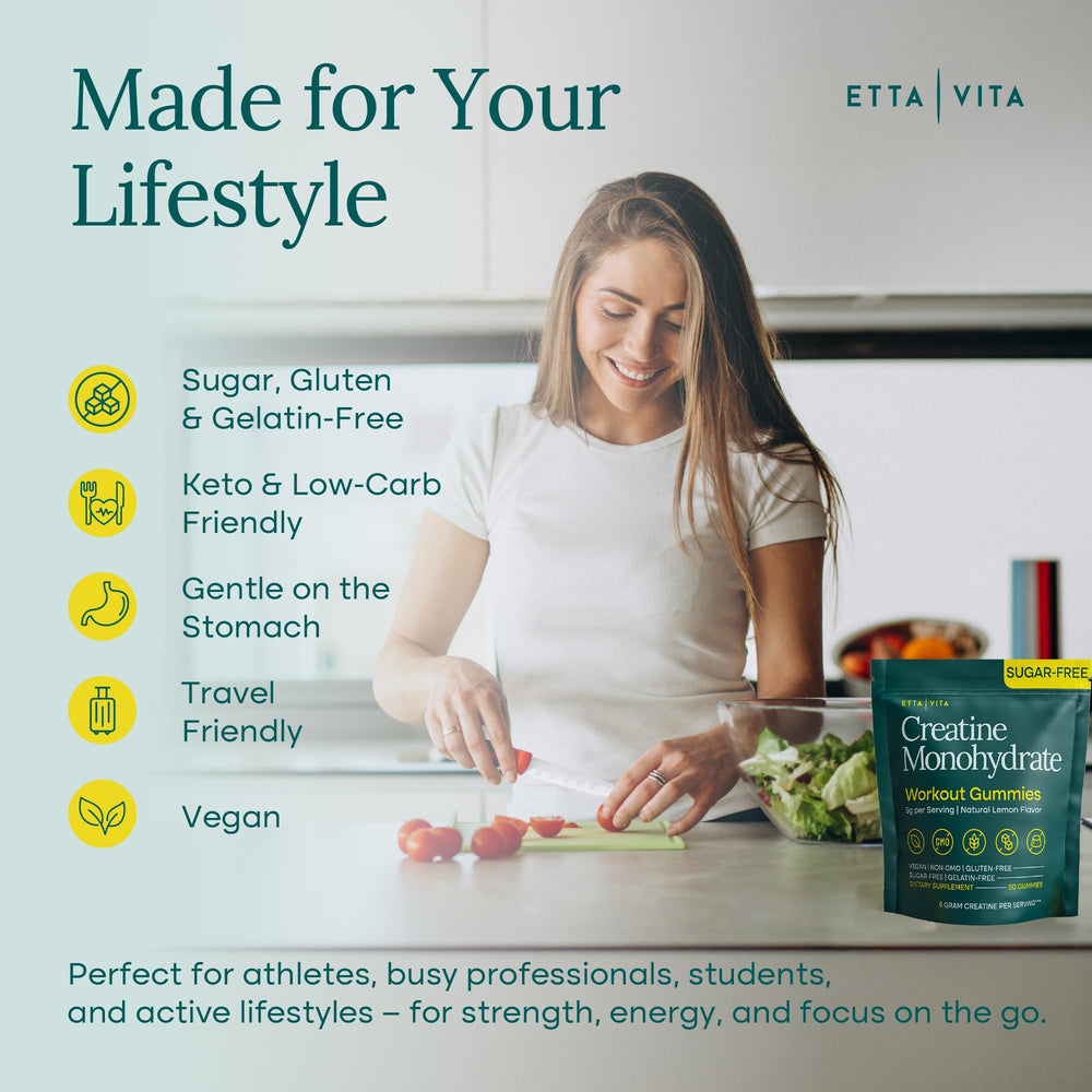 Cognitive energy cue: gummy near-labeled to inspire daily mental focus