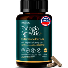 Etta Vita Fadogia bottle front with clean label, signaling natural energy support.