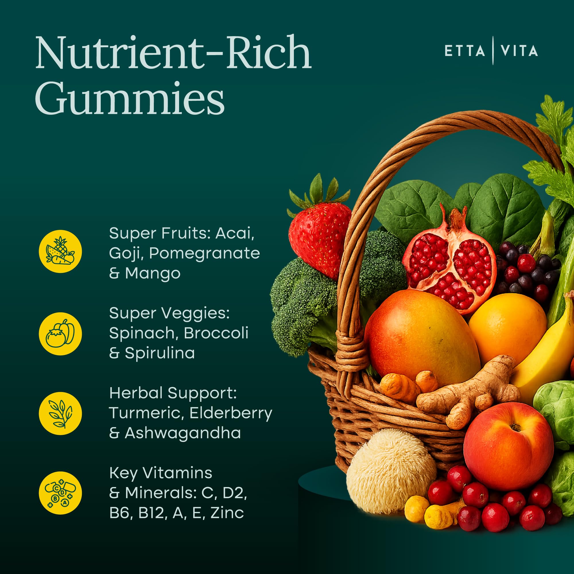 Etta Vita gluten-free label on packaging emphasizing clean-label convenience