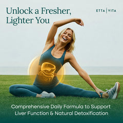 Etta Vita Liver Cleanse dosage directions illustrate simple, consistent daily use.