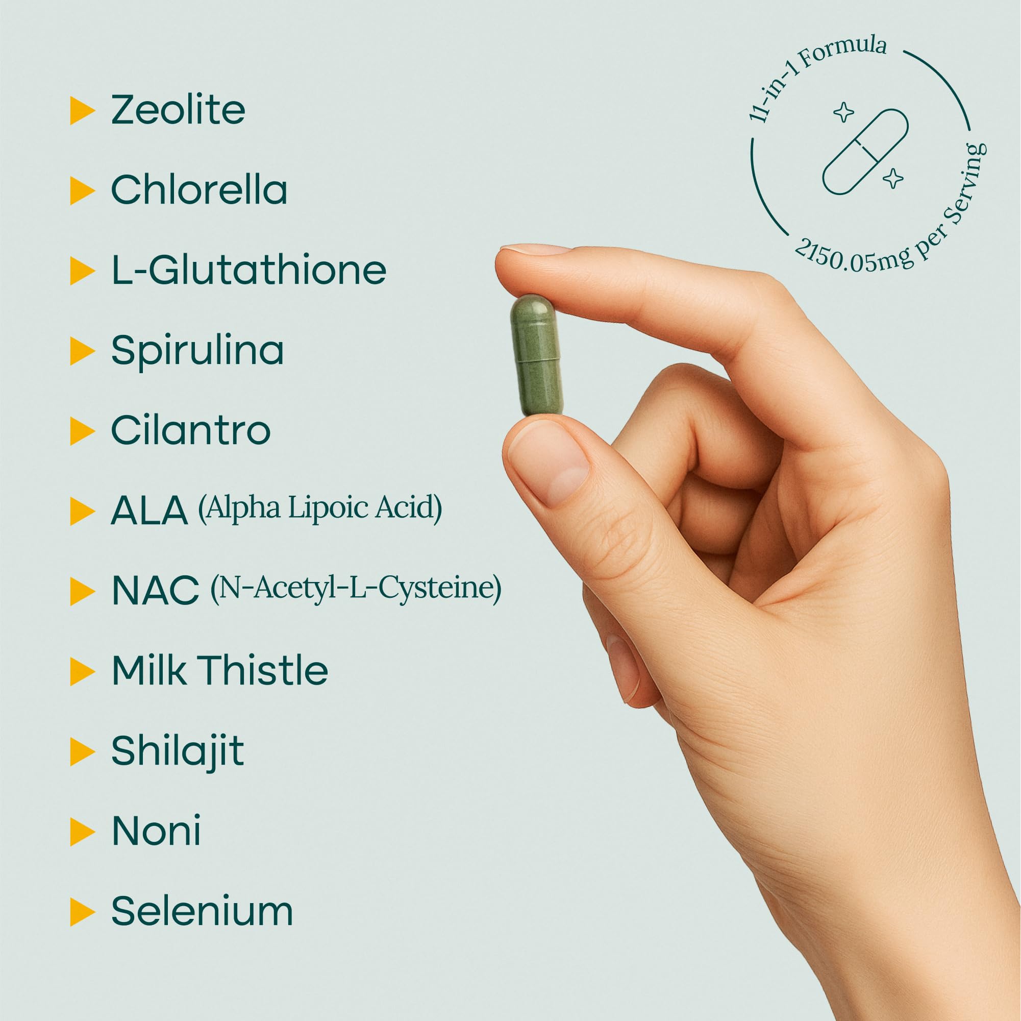 Etta Vita Liver Cleanse glass with pills suggests easy daily capsules.