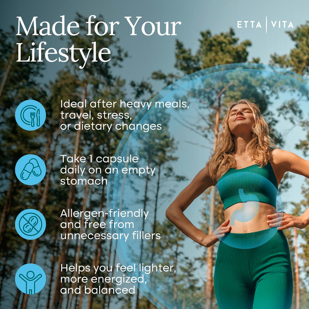 Etta Vita Potent Lumbrokinase packaging set displayed for daily health routines.