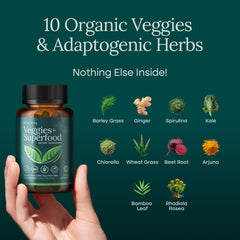 Etta Vita label with 31 fruits and vegetables graphic emphasizing color-rich nutrients.