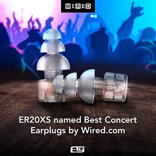 Etymotic ER20XS concert-use earplugs suitable for venues and festivals.