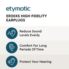 ER20XS ear tips in large standard and foam for customizable fit