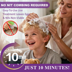 Gentle scalp massage during a 10-minute Etzion treatment.