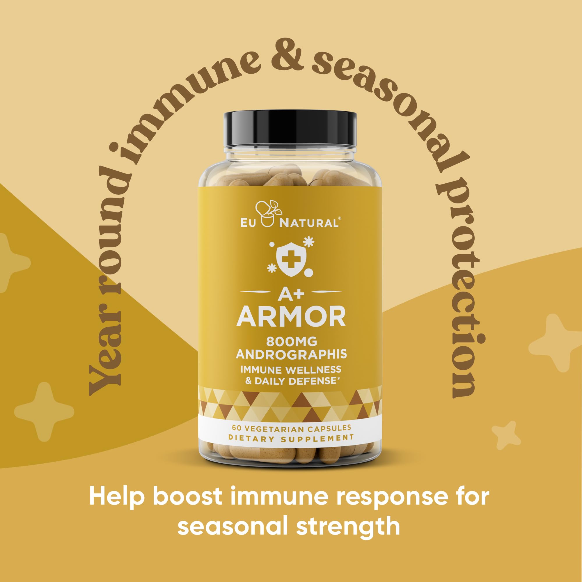 Soft capsules photo emphasizes vegetarian, gluten-free formula for sensitive users.