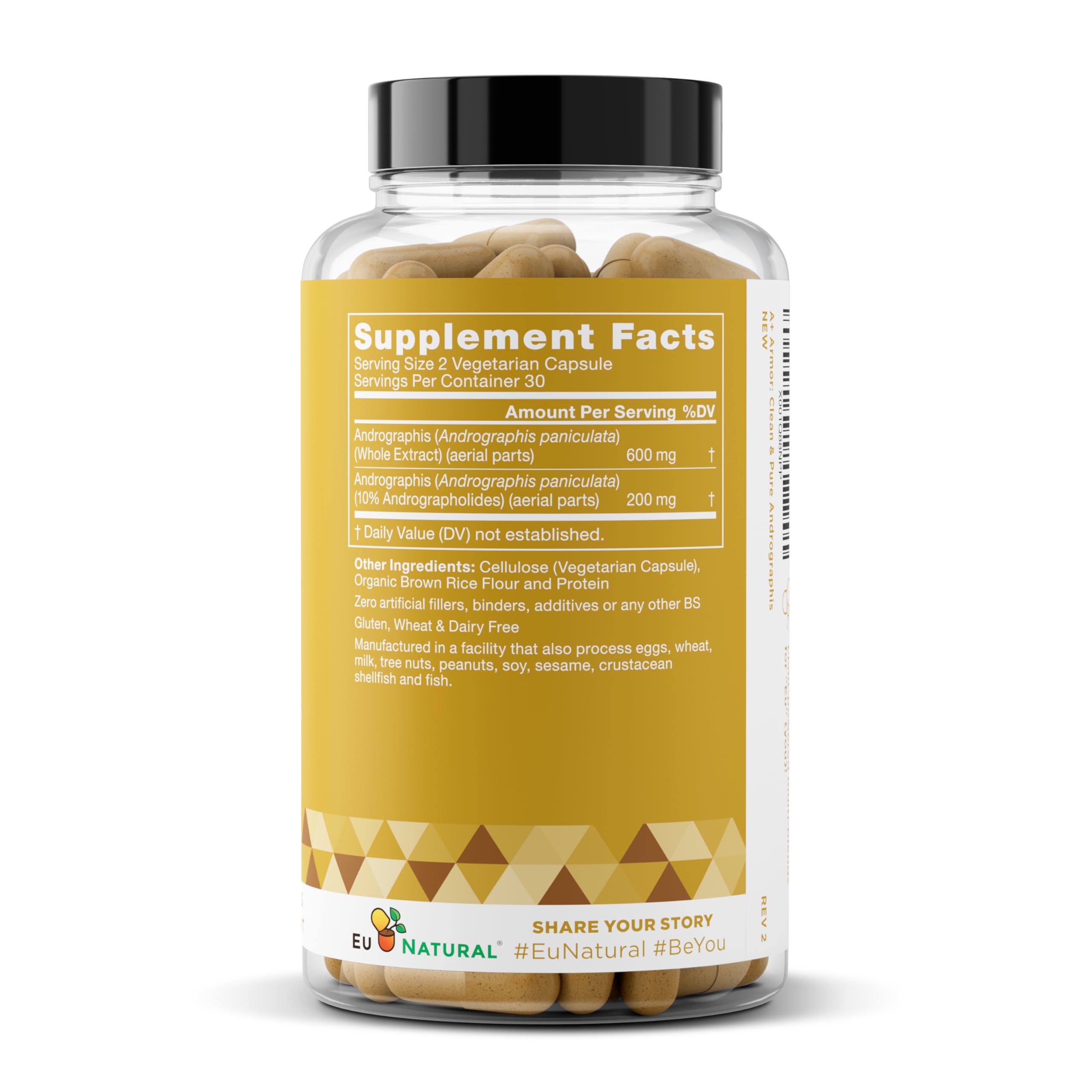 Product on shelf conveys premium immune wellness choice.