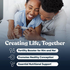 Eu Natural Conception bundle pills closeup showing dual-gender formula.