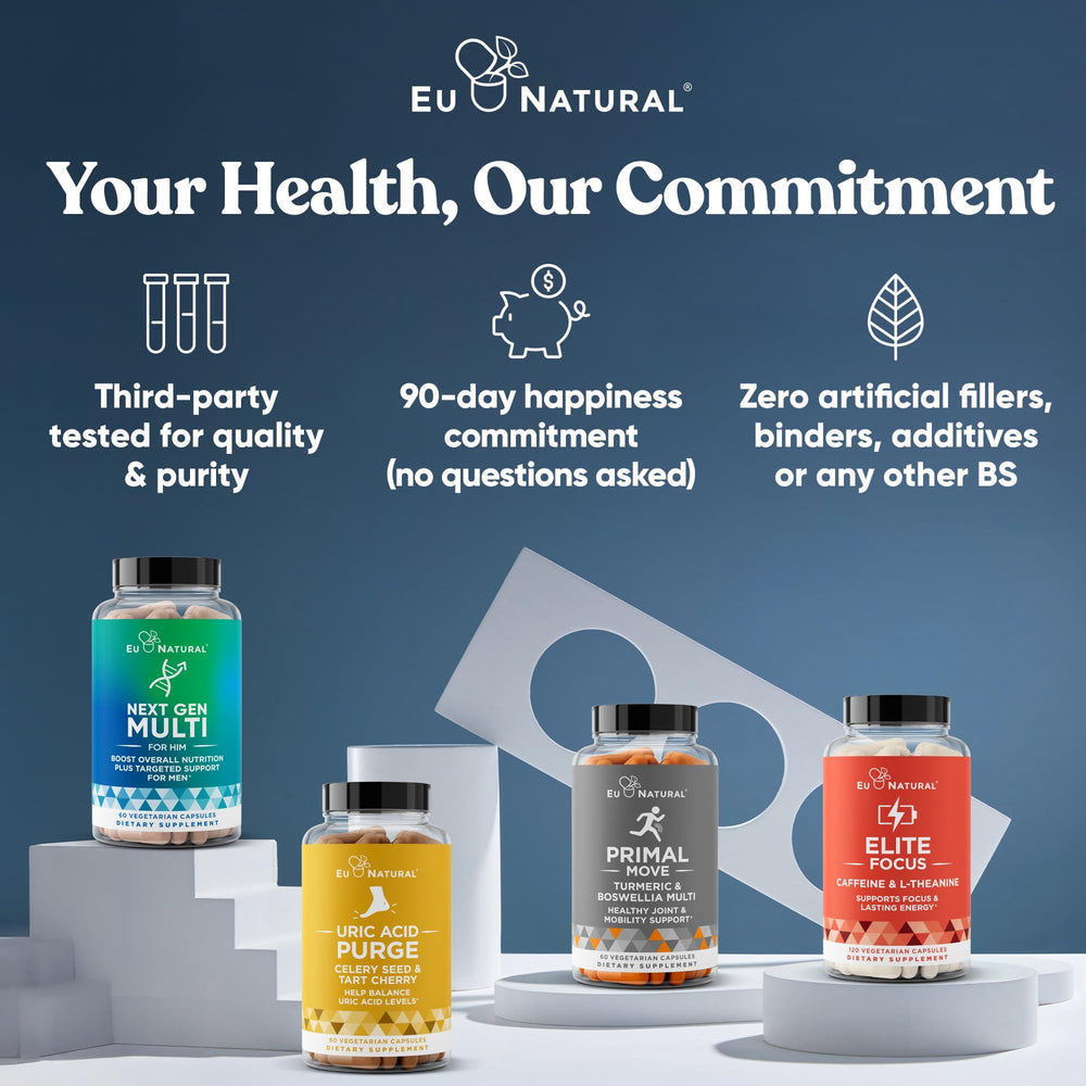 Eu Natural Conception For Him CGMP-certified badge emphasizes quality standards