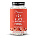 Eu Natural Elite Caffeine Pills with L-Theanine – Jitter-Free Focused Energy – 120 Soft Capsules