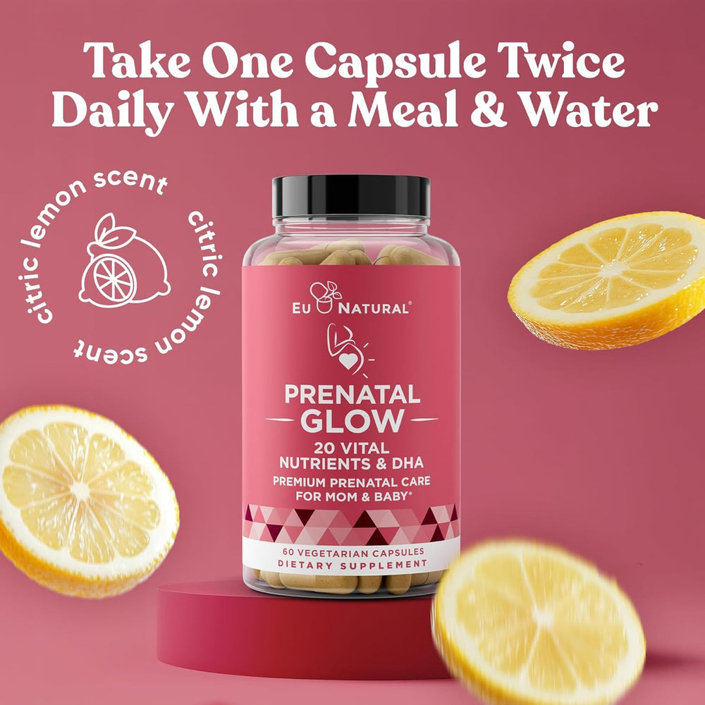 Ginger and vanilla flavoring in Glow Prenatal for smoother early pregnancy