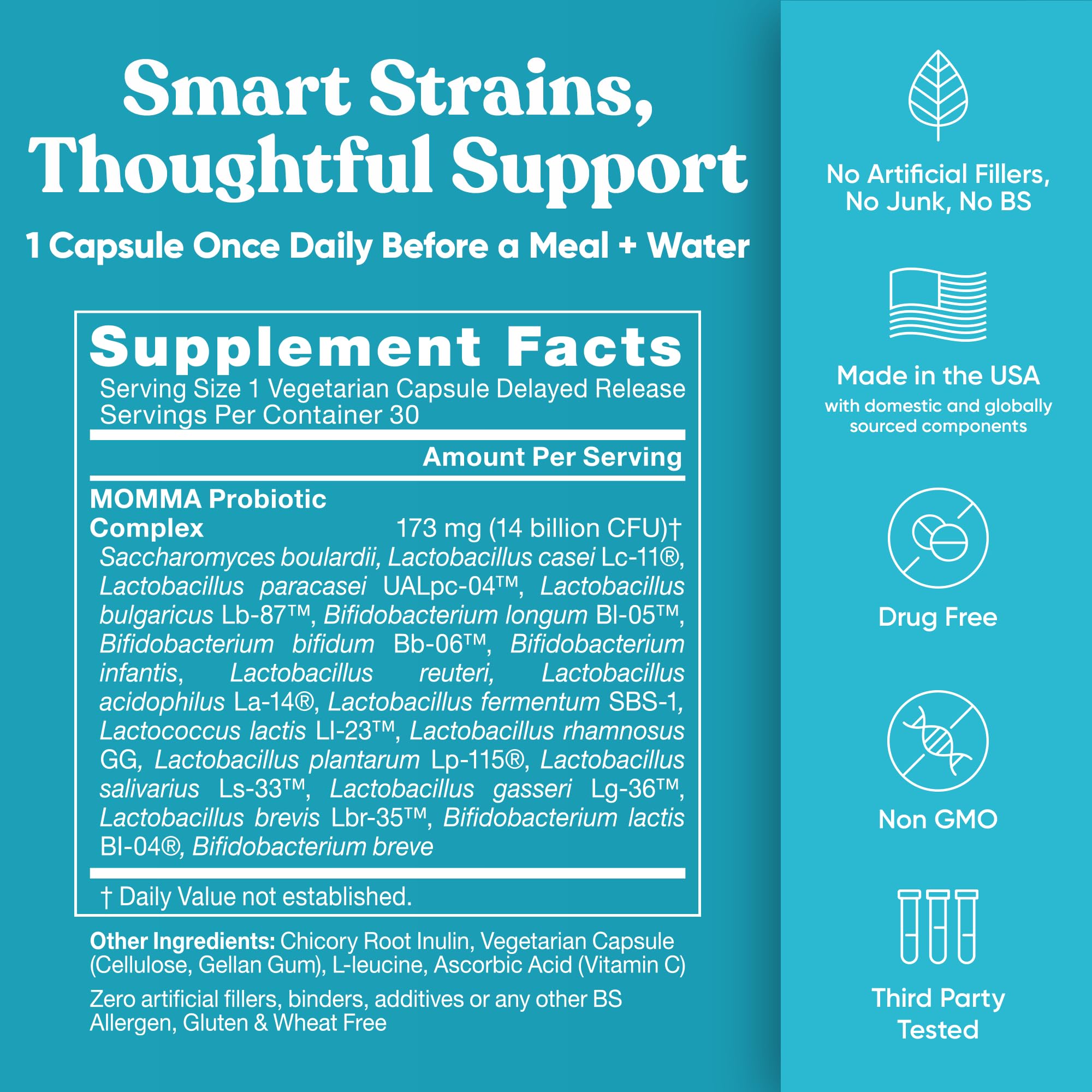 Mini vegan capsules offer convenient daily use for mom and baby.