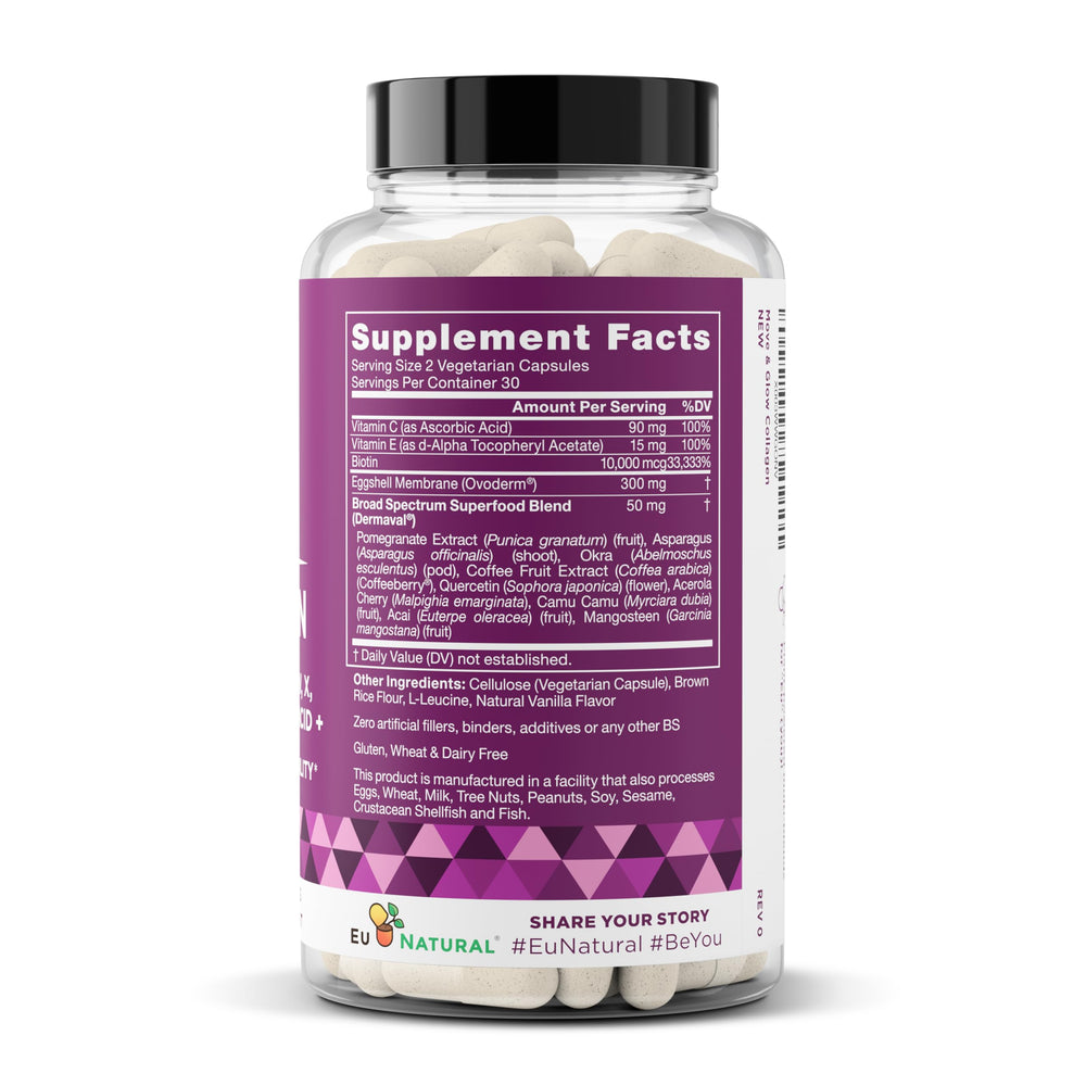 Eu Natural Move & Glow fits into daily routine for convenient skin and joint support.