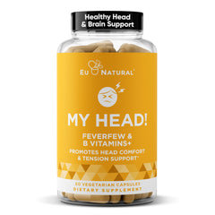 Eu Natural My Head bottle with capsules for daily head support and focus.