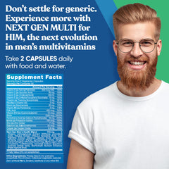 Eu Natural Next Gen Multi-Him capsules close-up for easy daily consumption.