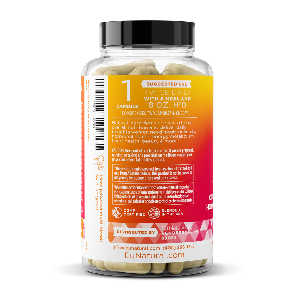 Eu Natural Next Gen multivitamin compact packaging ideal for travel