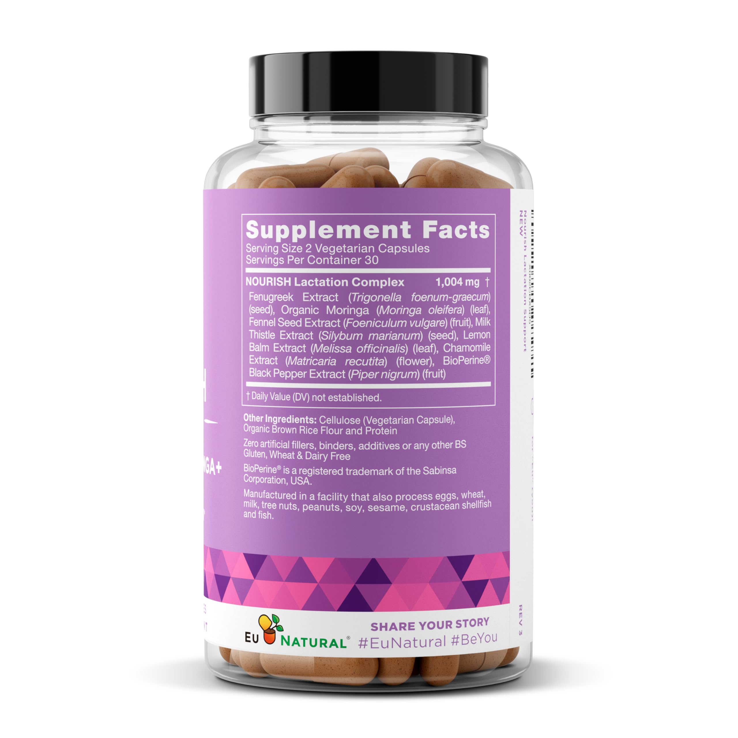 Cruelty-free vegan formula packaging of Eu Natural Nourish.