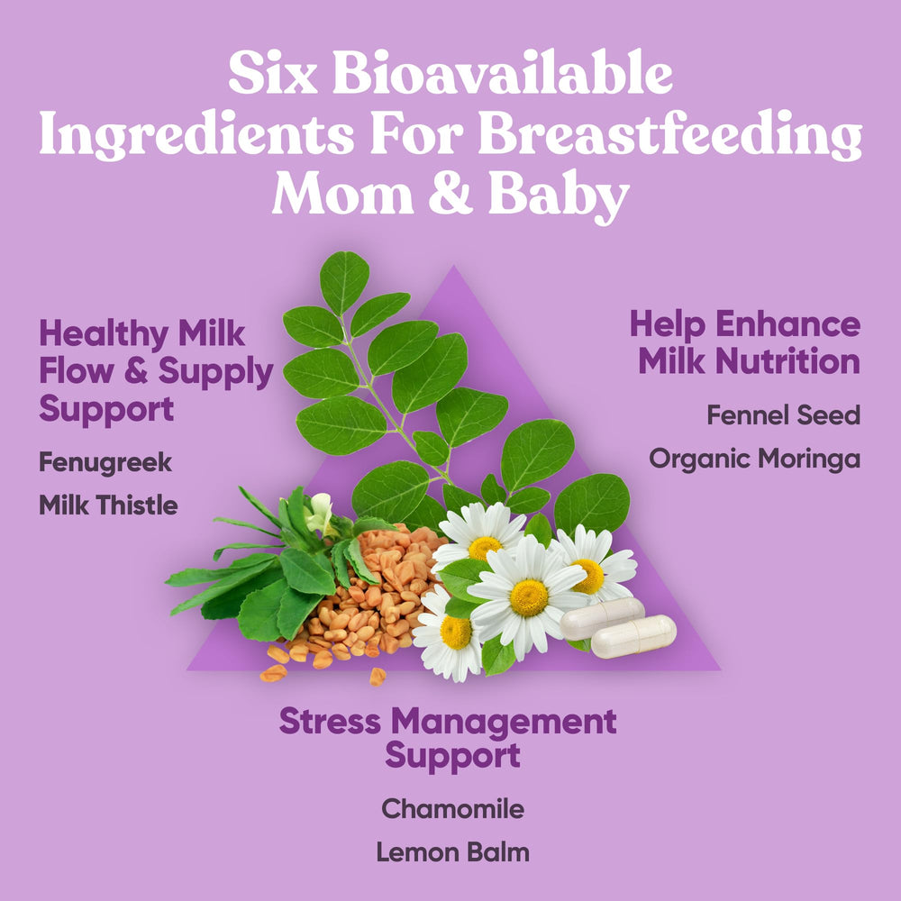Fenugreek in Eu Natural Nourish supports lactation and milk quality.