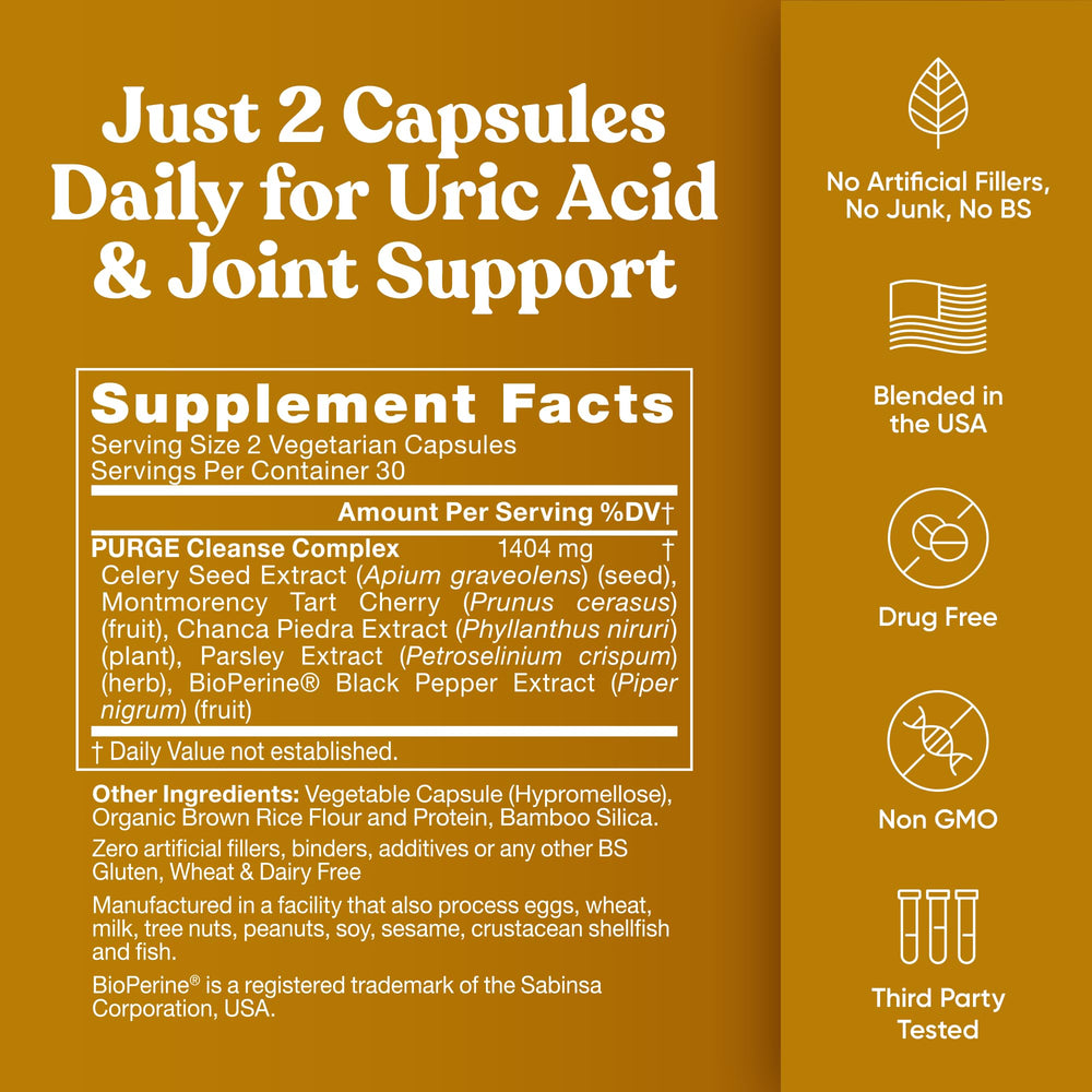 Eu Natural Purge Uric Acid Flush chanca piedra component in focus.