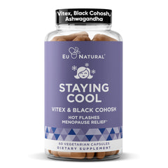 Eu Natural Staying Cool bottle pour for easy hot flash relief in daily routine