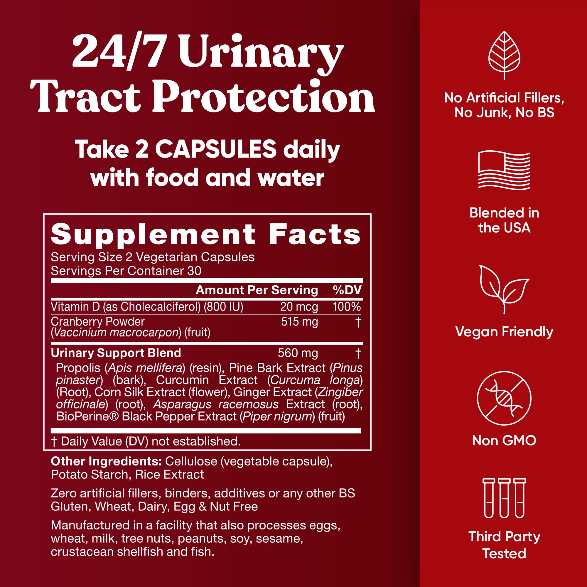 Eu Natural vegetarian pills label showing no carmine or gelatin.