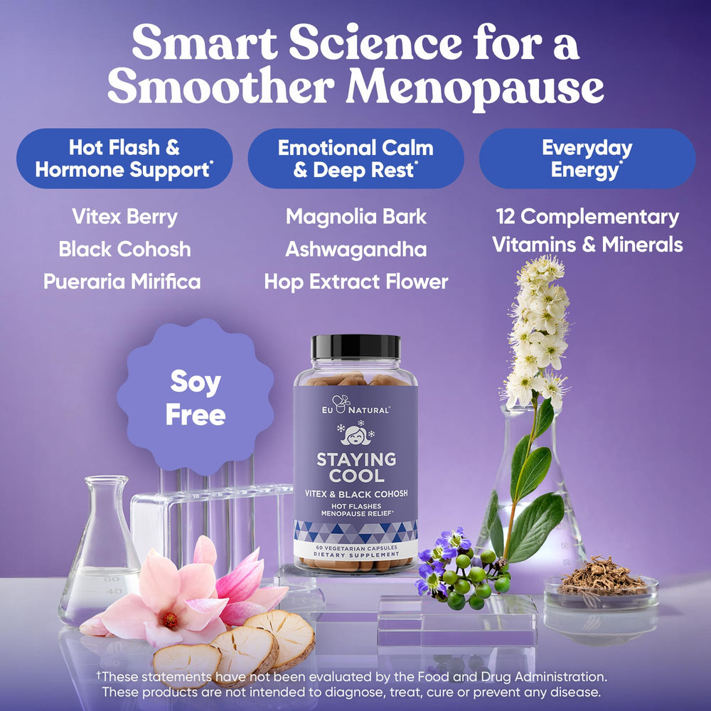 Eu Natural Vitex Chaste Tree Berry highlighting plant-based menopause support
