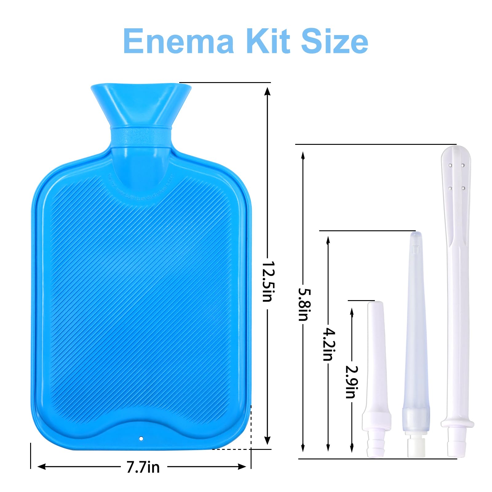 EUKESTON silicone hose 5.3 ft offers flexible, comfortable flow during enemas