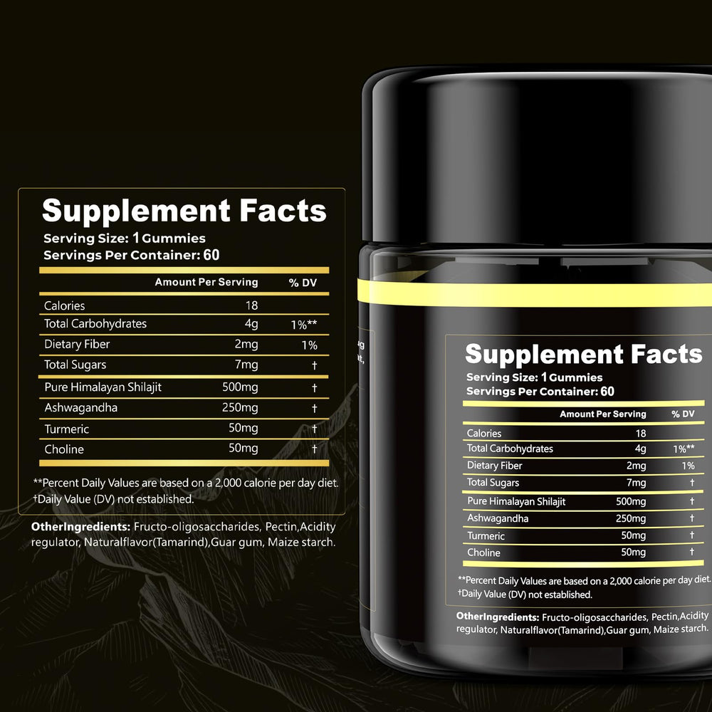 Eullsi Ashwagandha gummies with turmeric and choline closeup for daily vitality.