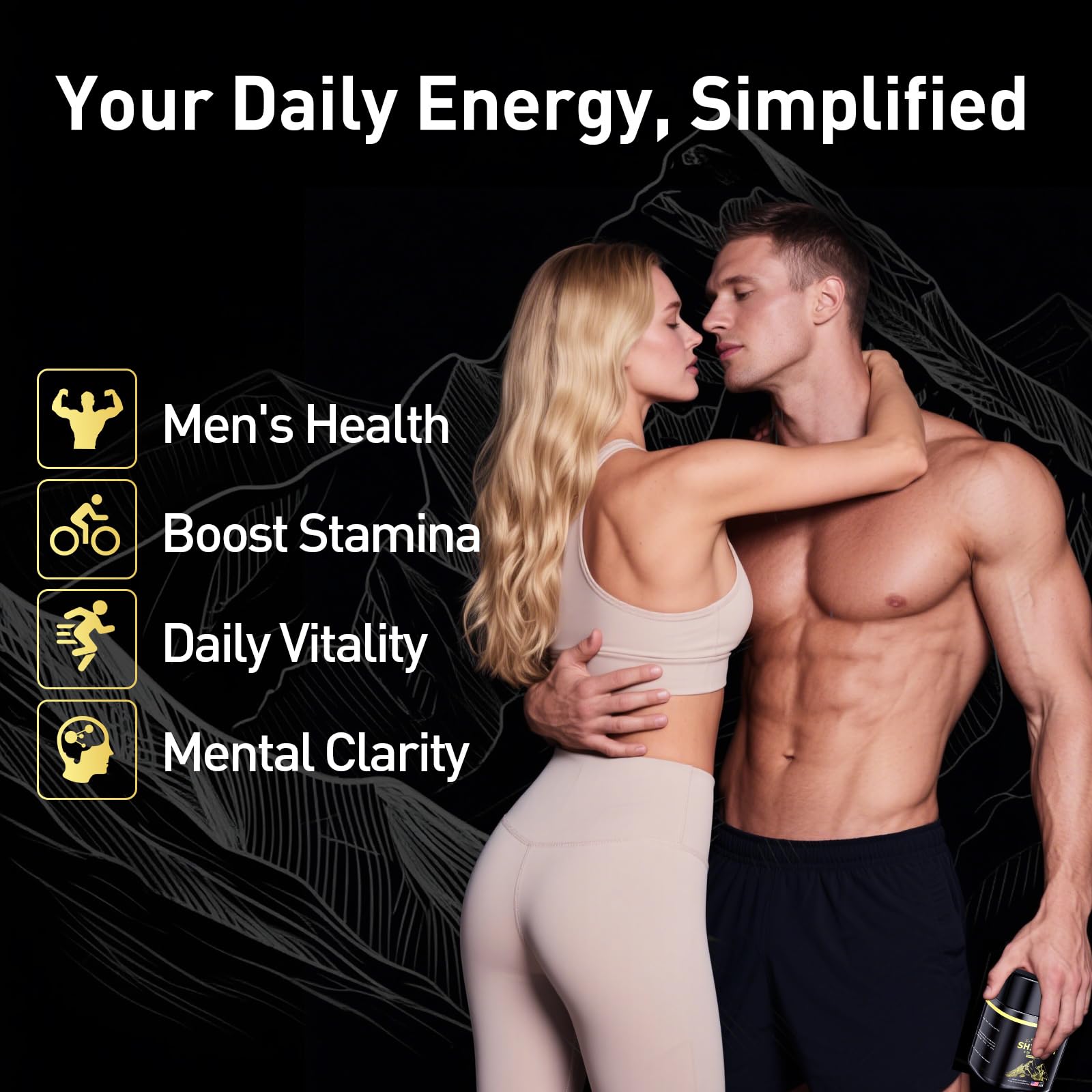 Eullsi Shilajit gummies on-the-go bottle with discreet daily energy.