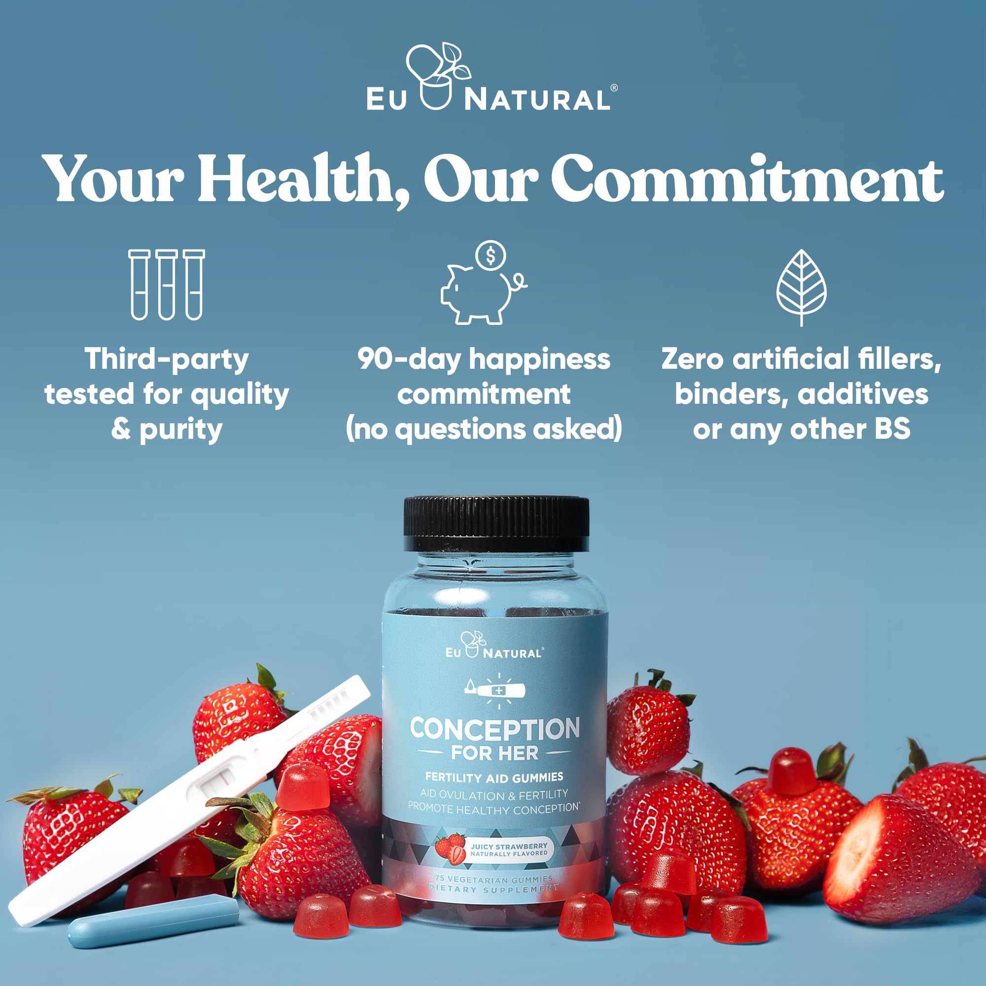 Eu Natural Conception for Her bottle packaging emphasizes convenient daily use