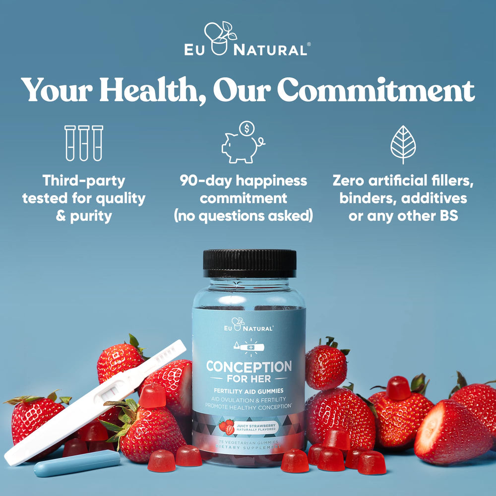 Eu Natural Conception for Her bottle packaging emphasizes convenient daily use